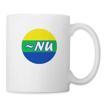 ~NU Logo | ~NU Beziehungen Design | Vektor - Tasse - Weiß - Rechts