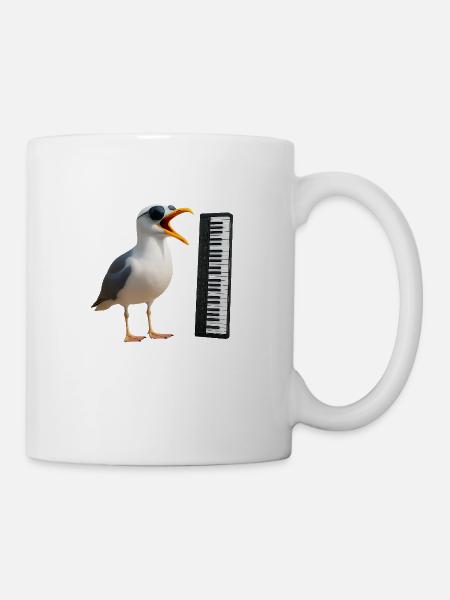 BBB Seagull Musician - Keyboard Edition - Mug - white
