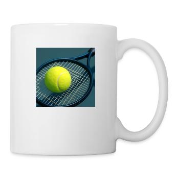 Sports - Tennis, racket and ball - Mug - white - Right