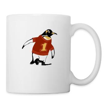 Pinguin Hemd - Tasse - Weiß - Rechts