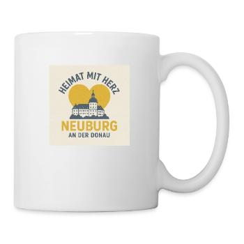 Heimat mit Herz Neuburg an der Donau - Tasse - Weiß - Rechts