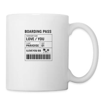 Boarding pass - Mug - white - Right
