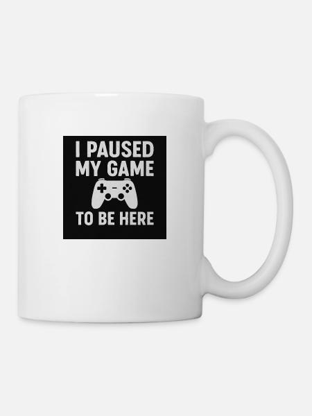 I paused my game - Tasse - Weiß