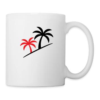Palmier symbole plage - Mug blanc - blanc - Droite