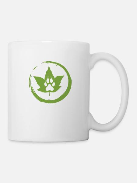 Wildes Blatt - WiederWilderLeben - Tasse - Weiß