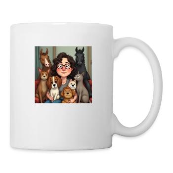 Fellnasen & Freunde - Tasse - Weiß - Rechts