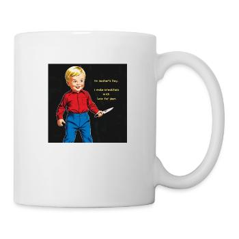Mother’s Day Breakfast – Made with Love - Mug blanc - blanc - Droite