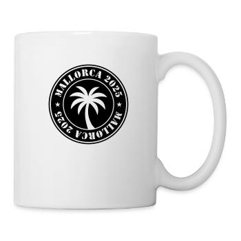 Mallorca 2025 Palme - Tasse - Weiß - Rechts