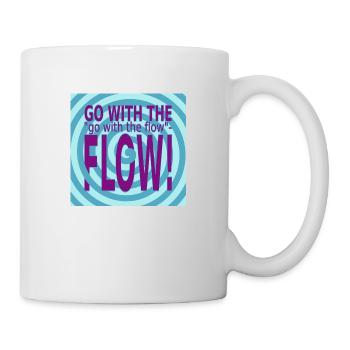 GO with the FLOW! - Tasse - Weiß - Rechts