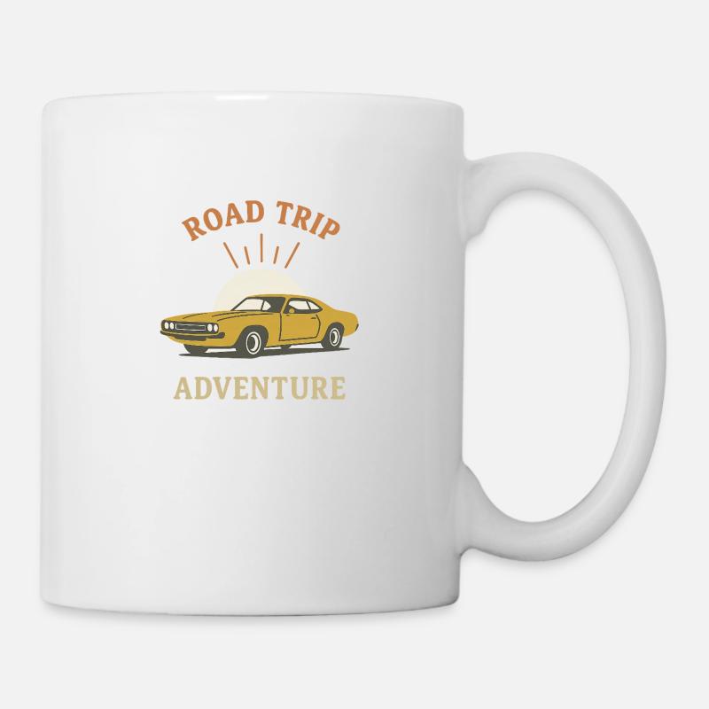 Road Trip - Adventures - Tasse - Weiß