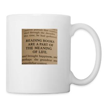 Lesen und der Sinn des Lebens - Tasse - Weiß - Rechts