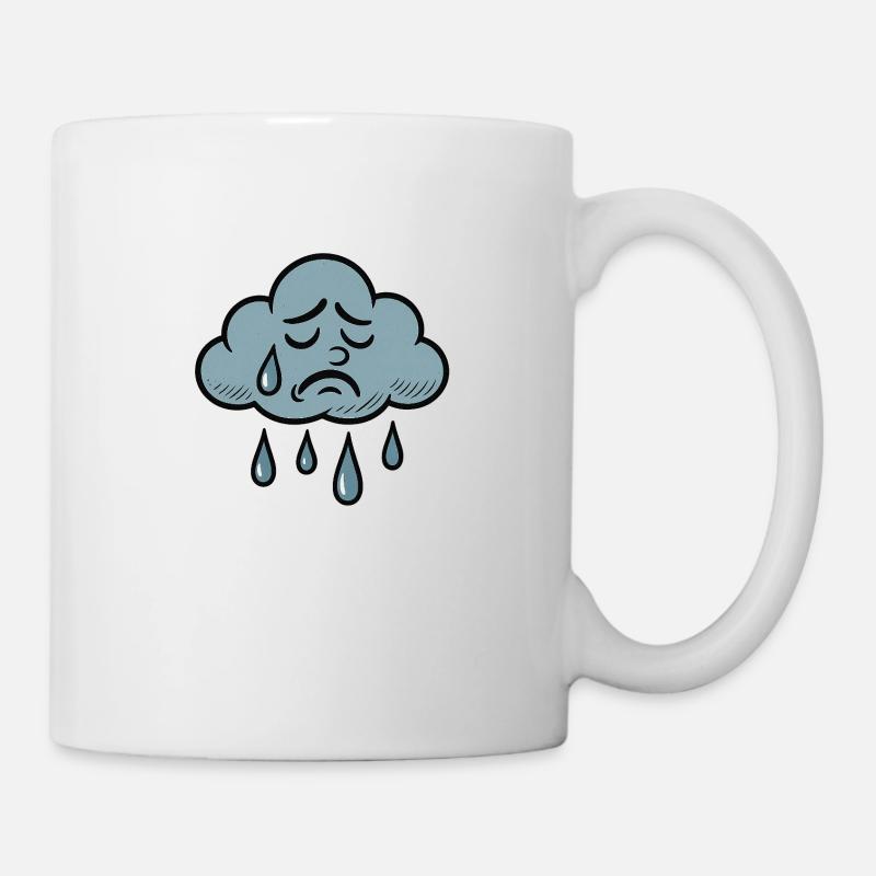Traurige Wolke – Wenn’s einfach zu viel wird - Tasse - Weiß