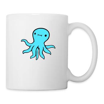 Octopus, Octopus, Octopus, Squid, Cephalopod, Cute, Cute - Mug - white - Right
