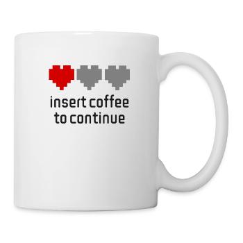 coffee hearts - Mug - white - Right