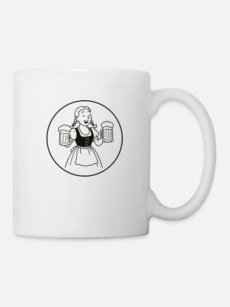 Bier mädchen - Tasse - Weiß