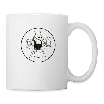 Bier mädchen - Mug - white - Right