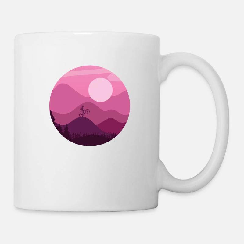 Mountainbiker - Tasse - Weiß