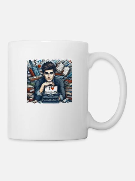 I love literature - Mug - white