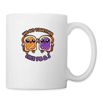 Kawaii PB J Sandwich ON VA ENSEMBLE COMME PB J - Mug blanc - blanc - Droite