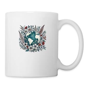 Erde - Tasse - Weiß - Rechts