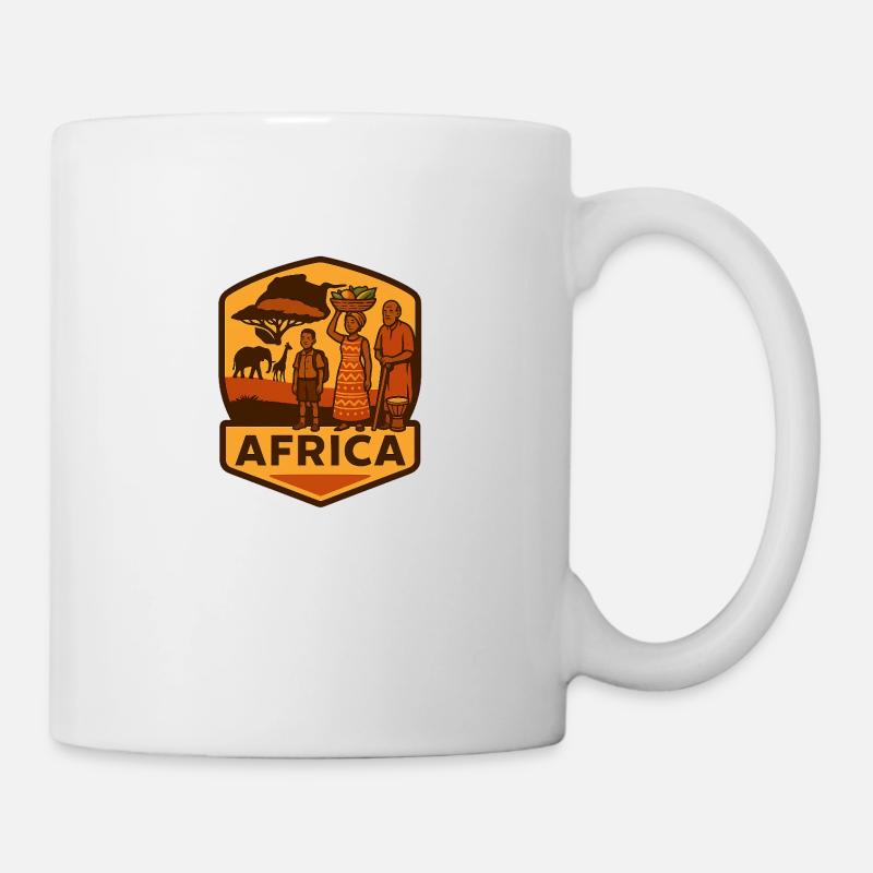 Afrika - Tasse - Weiß