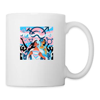 Traumhafte Heldenreise mit Farben - Tasse - Weiß - Rechts
