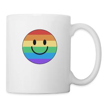 Pride rainbow smile - Tasse - Weiß - Rechts