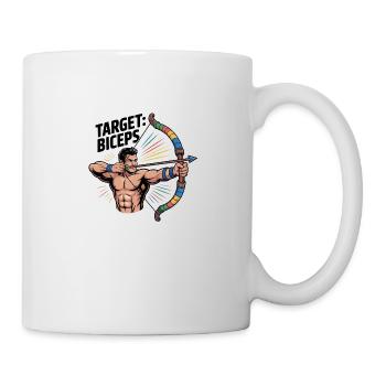 Target Biceps Training - Tasse - Weiß - Rechts