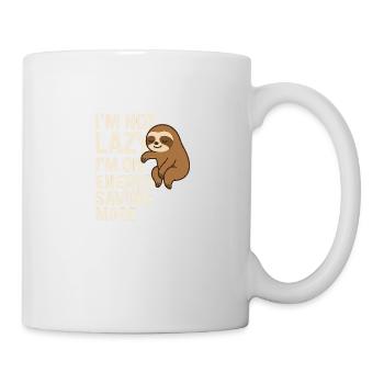 I’m Not Lazy – I’m on Energy Saving Mode - Tasse - Weiß - Rechts