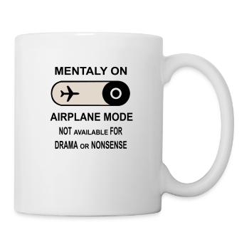 Mentally on Airplane Mode - Mug - white - Right