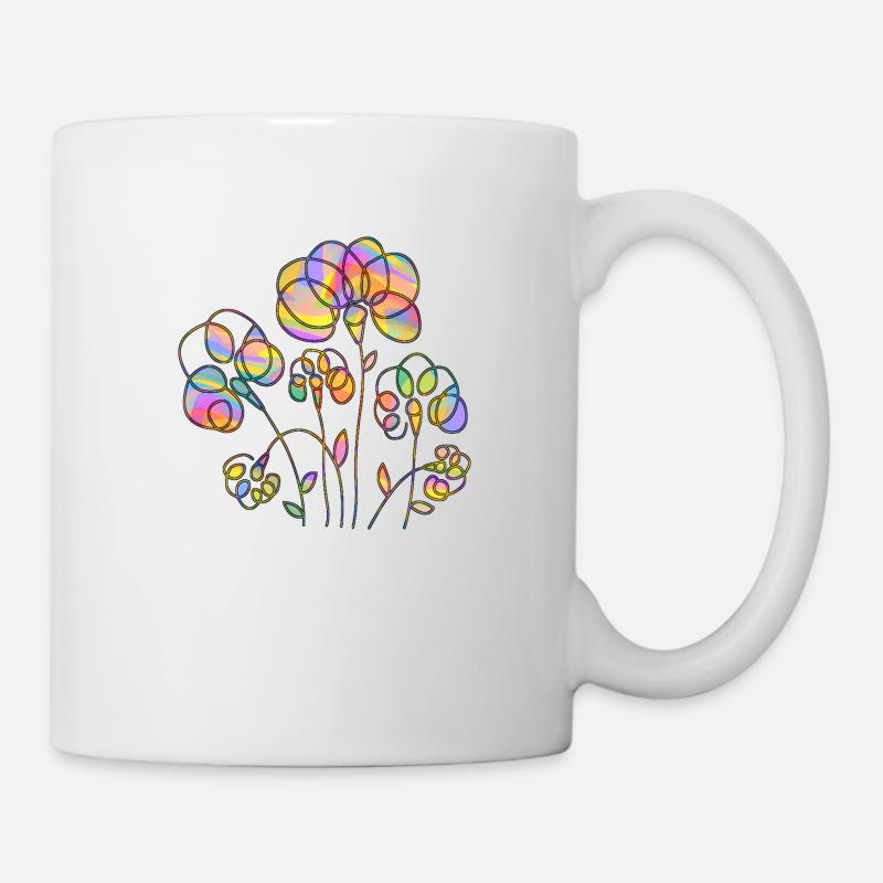 Fleur - Mug blanc - blanc
