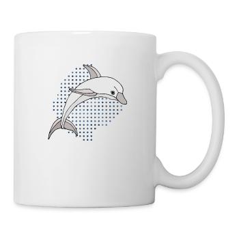 Dauphin - Mug blanc - blanc - Droite