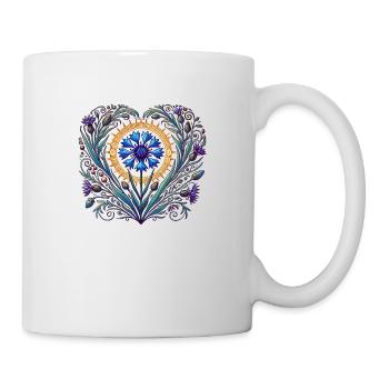 Le blues du jardin - Mug blanc - blanc - Droite