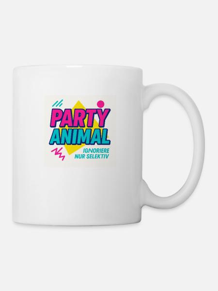 Party Anima.l– Neon Beat Edition - Tasse - Weiß