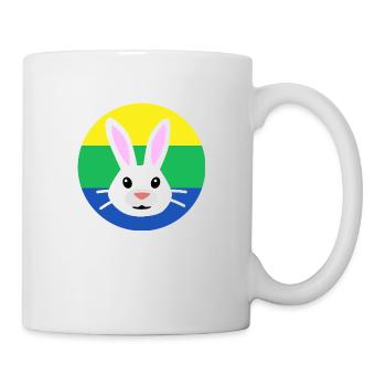 Bunny Face Flag | ~NU relations | Vector - Mug - white - Right