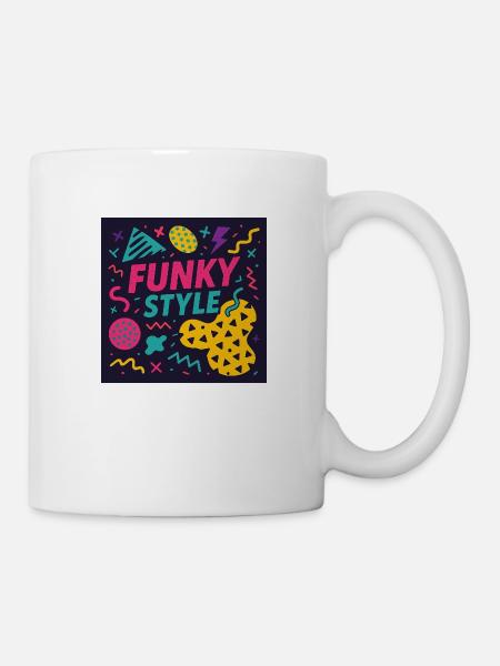 Funky Style – Memphis Madness - Tasse - Weiß
