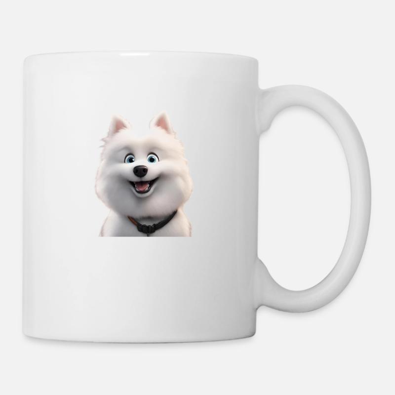 „Niedlicher Spitz-Hund – Das perfekte Tierdesign“ - Tasse - Weiß