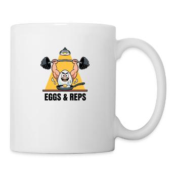 Eggs & Reps - Tasse - Weiß - Rechts