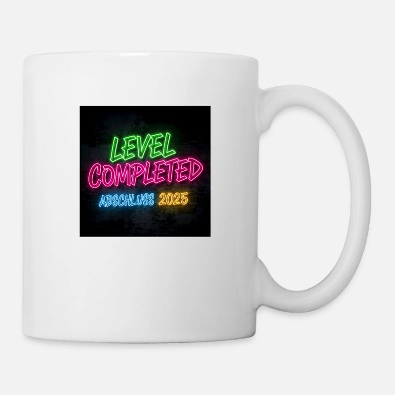 Stylisches Abschluss 2025 Design – Perfekt - Tasse - Weiß