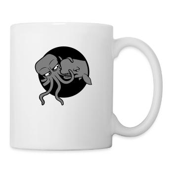 Octopus Whale 2 Fighting Deep Sea Monster Sea Monster - Mug - white - Right