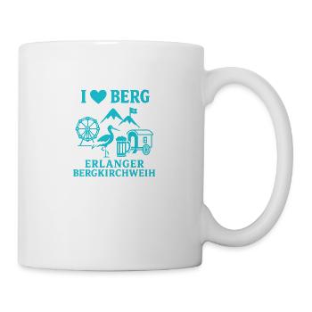 I Love Berg - Erlanger Bergkirchweih 2025 - Tasse - Weiß - Rechts