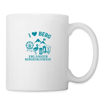 I Love Berg - Erlanger Bergkirchweih 2025 - Tasse - Weiß - Rechts