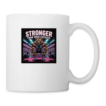 Plus fort que vos excuses - Mug blanc - blanc - Droite