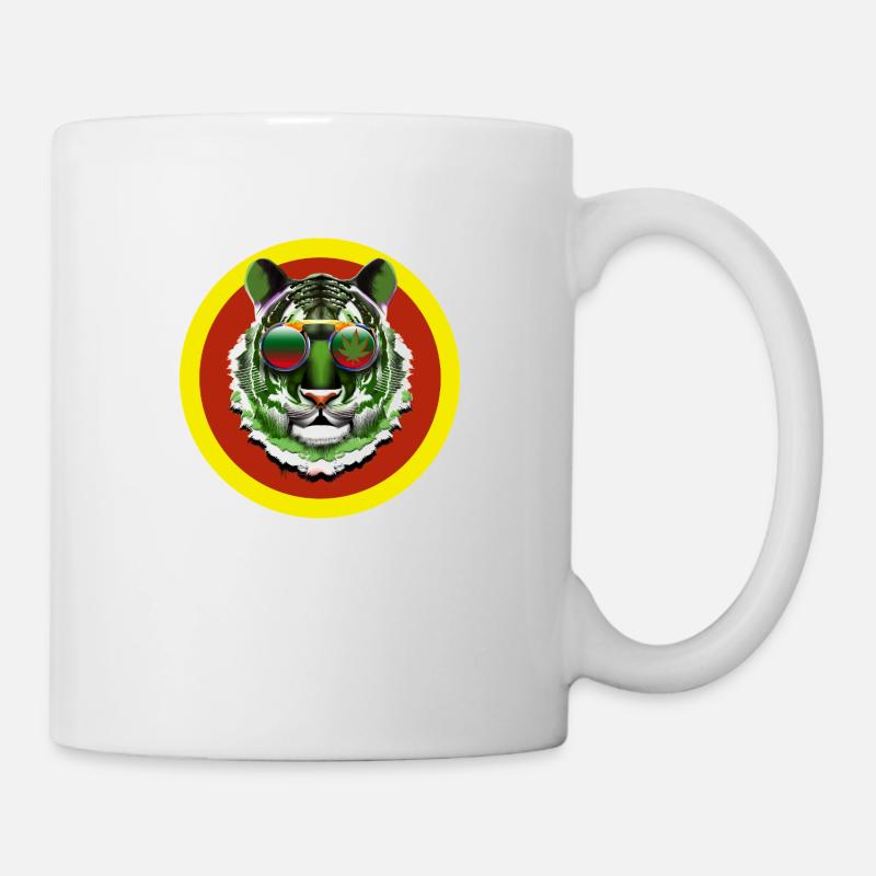 Rasta Tiger 2 - Mug - white