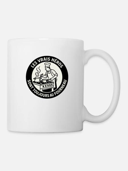 Fan de cuisine - Mug blanc - blanc