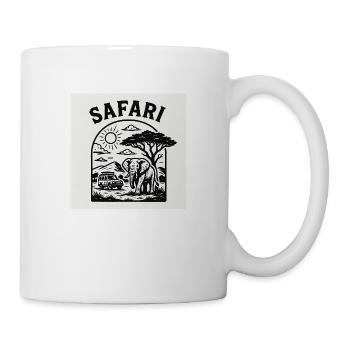 "Adventure Safari – The Wilderness of Africa in Black - Mug - white - Right
