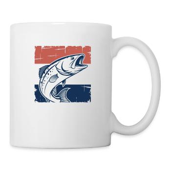 La basse et le drapeau néerlandais - Mug blanc - blanc - Droite