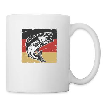 Bass mit deutschem Stolz - Tasse - Weiß - Rechts