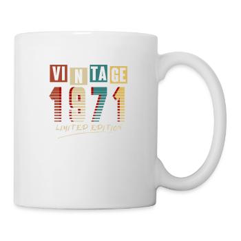 Vintage 1971: Limited Edition - 54th Anniversary. - Mug - white - Right