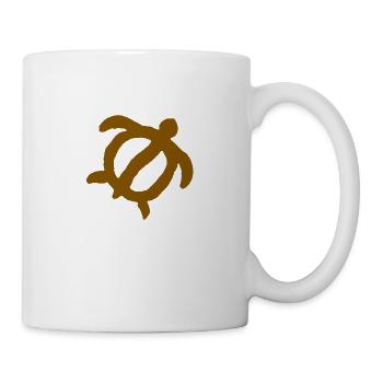 Schamane Schildkröte Symbol - Fülle und Schutz - Tasse - Weiß - Rechts